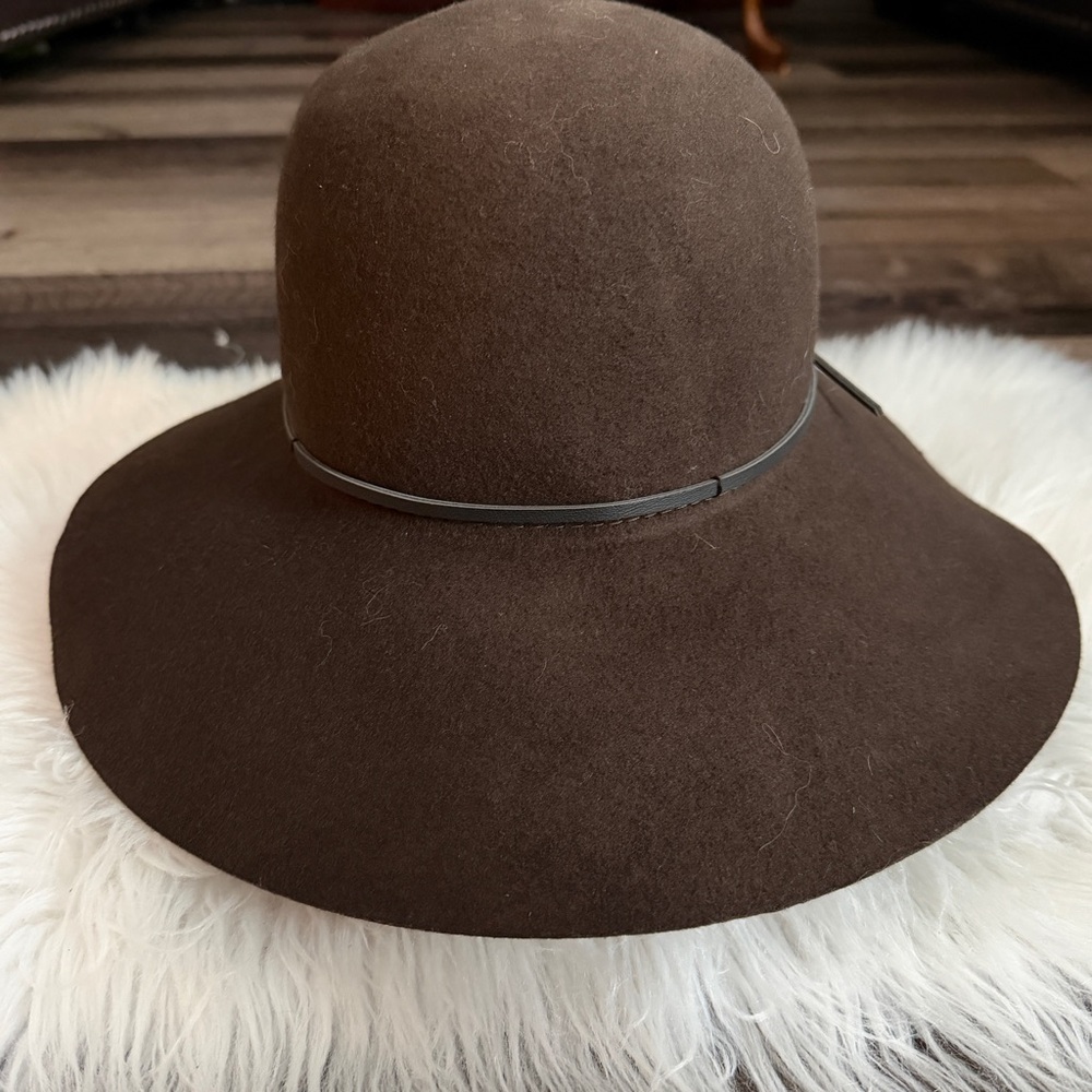 Talula 100% Wool Dark Brown Fedora Hat